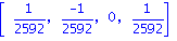 vector([1/2592, (-1)/2592, 0, 1/2592])