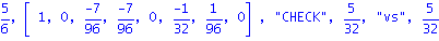 5/6, vector([1, 0, (-7)/96, (-7)/96, 0, (-1)/32, 1/96, 0]), 